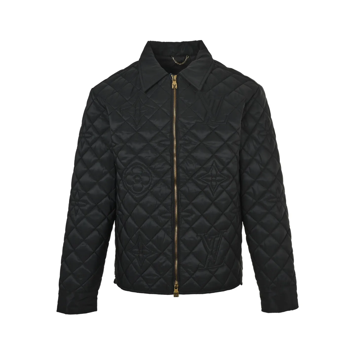 Louis Vuitton/Louis Vuitton three-flower all-over embroidered cotton jacket